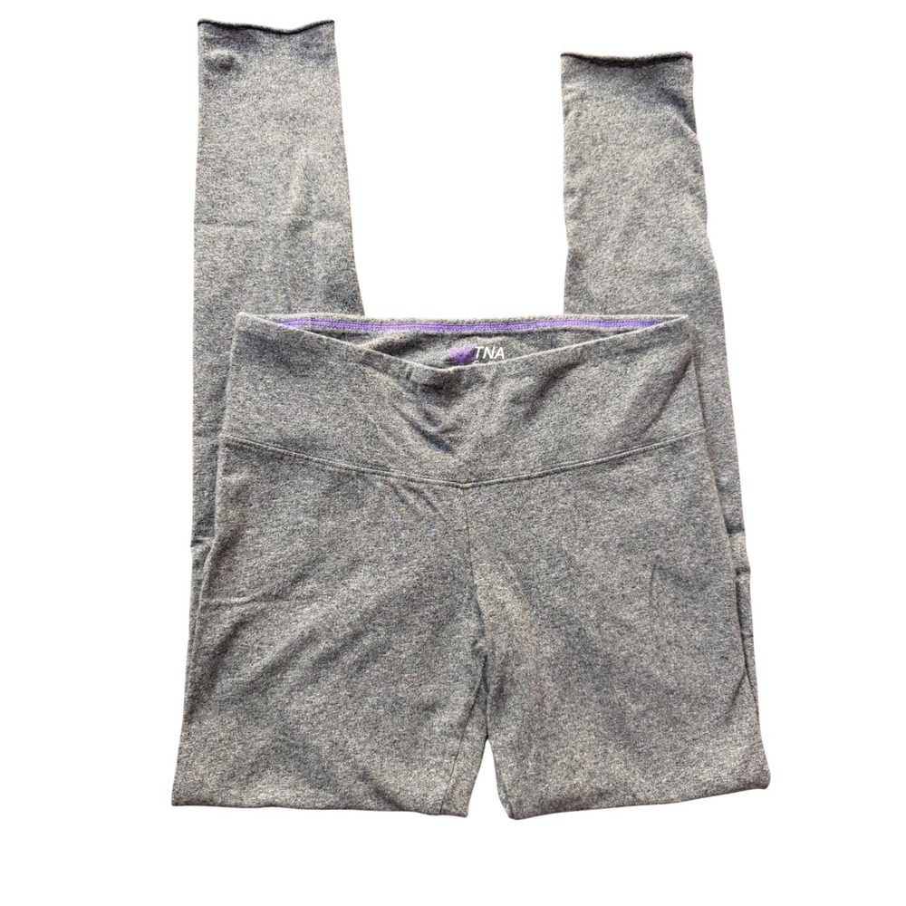 TNA Aritzia Gray Cotton Spandex Leggings Size XS